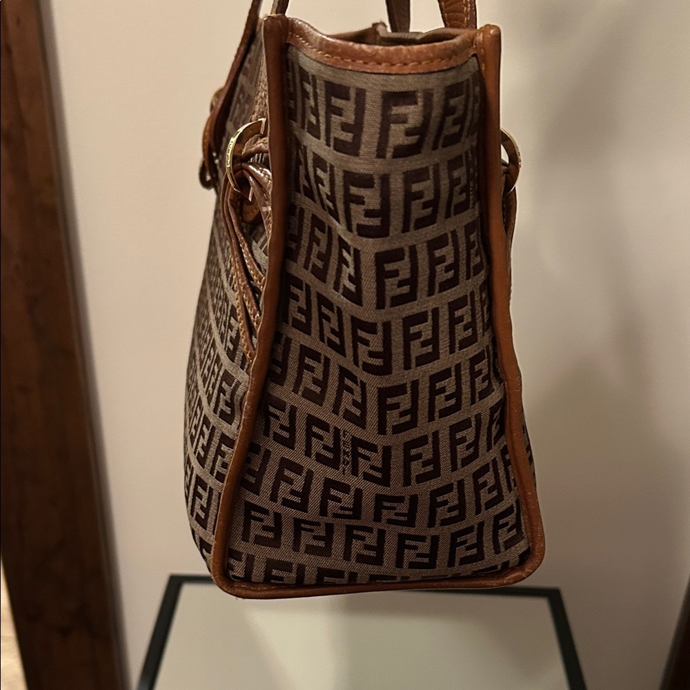Fendi Signature Brown and Tan Tote - Picture 4 of 16